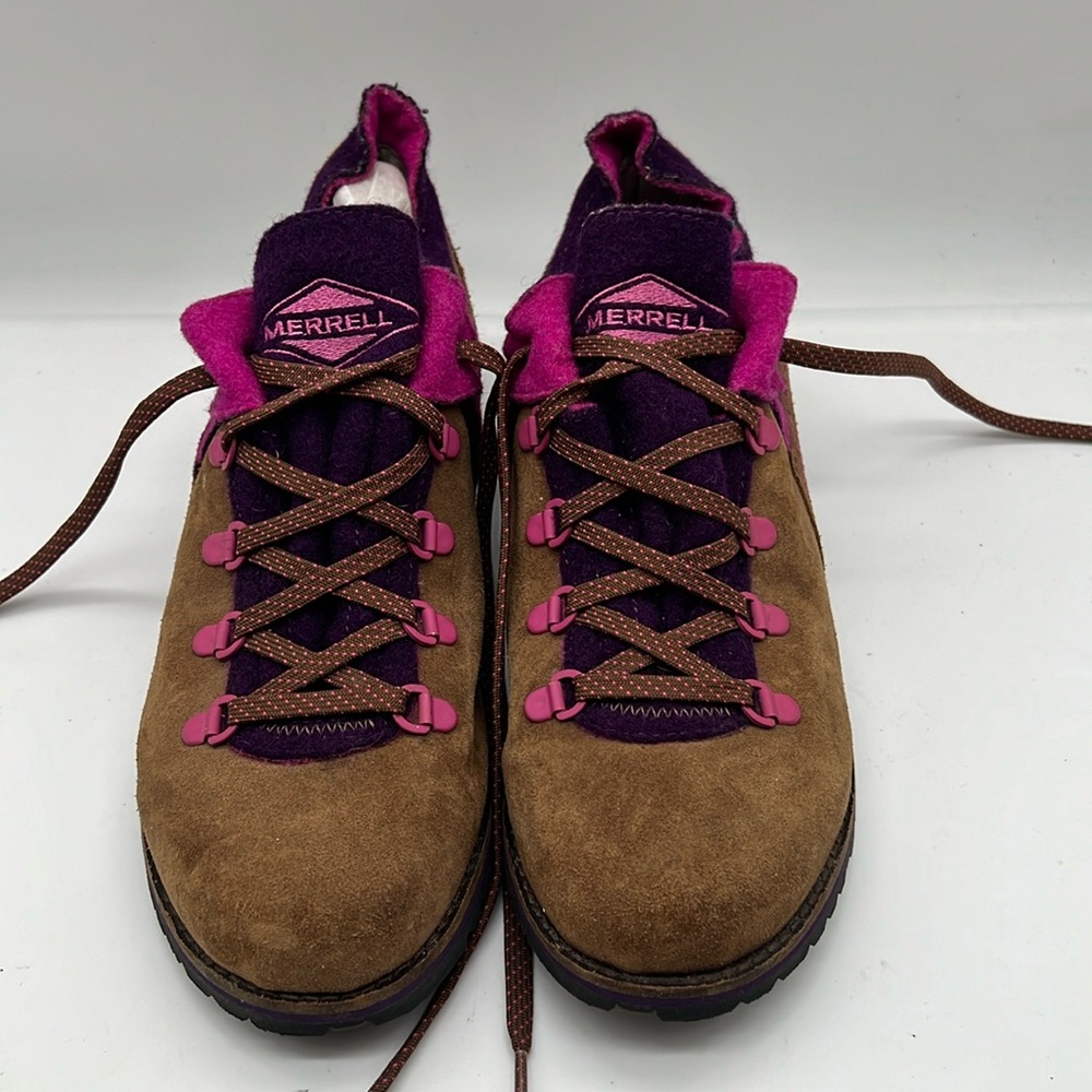 Nice Merrell Purple brown Women’s 11 Hiking Shoes Boots Lows Waterproof